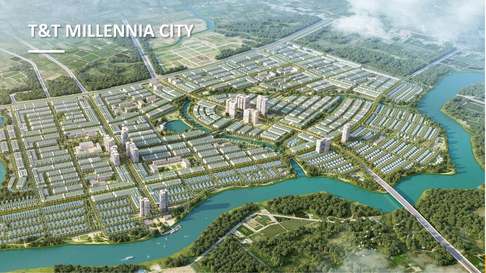 Tổng quan đại đô thị T&T City Millennia Long Hậu Cần Giuộc quy mô 267ha