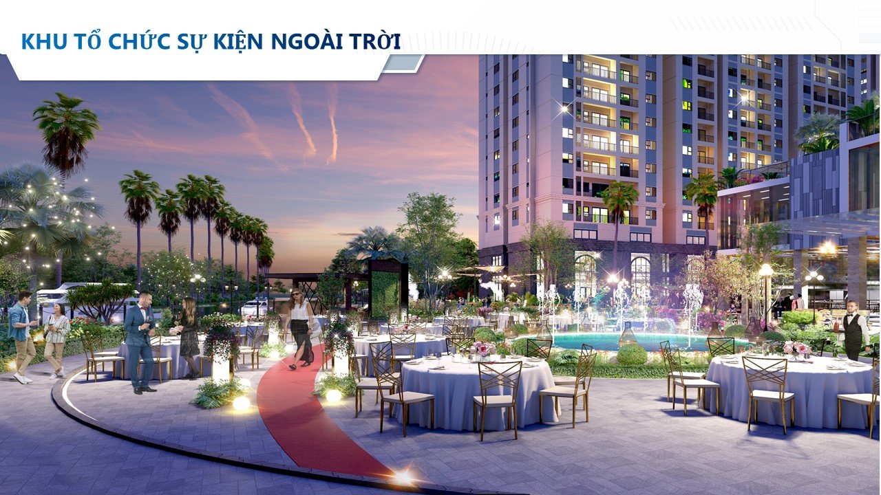 Hồ bơi resort Khải Hoàn Prime hướng sông, thiết kế hiện đại.