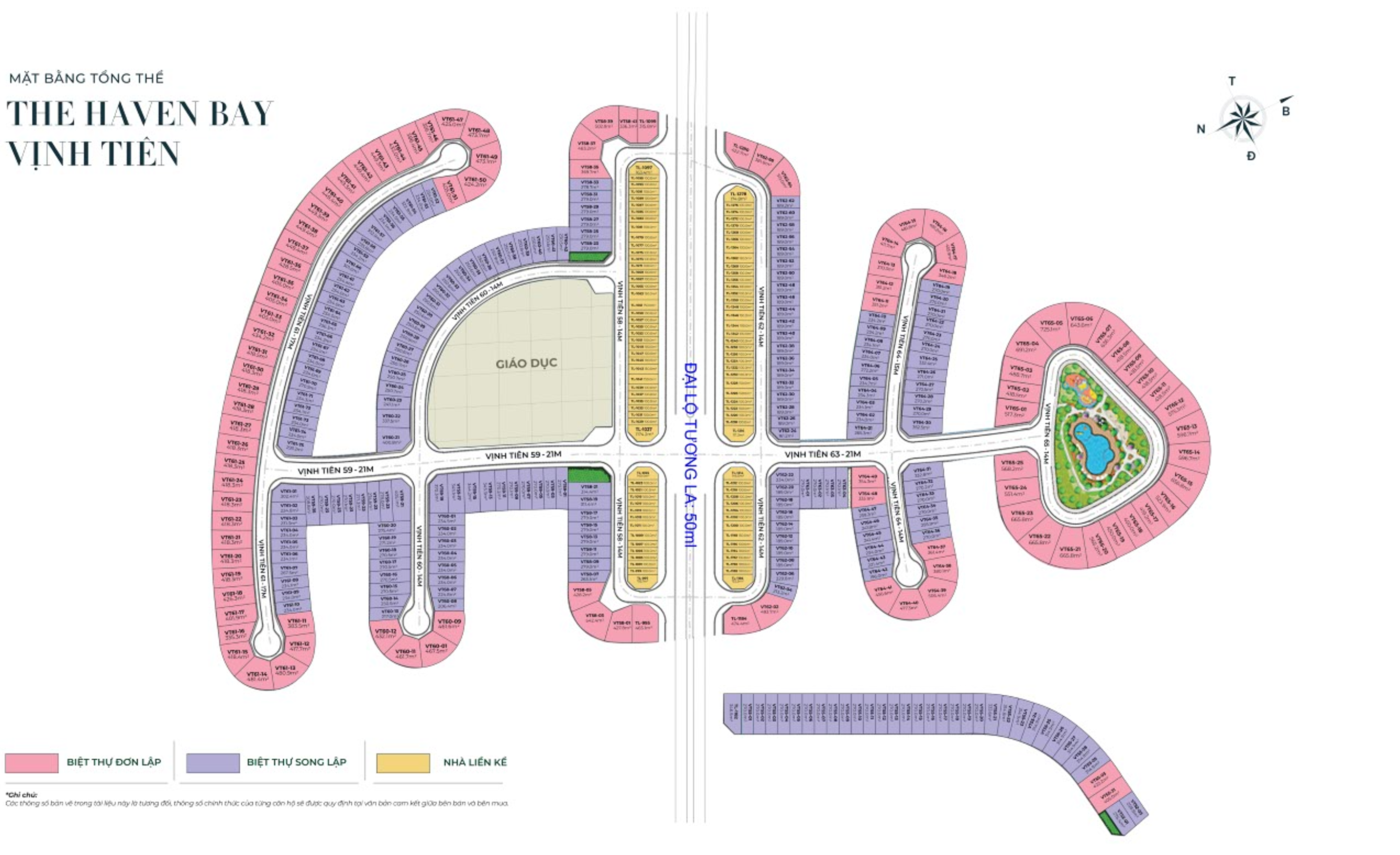 Mặt bằng phân khu Vinhomes Green Paradise Cần Giờ