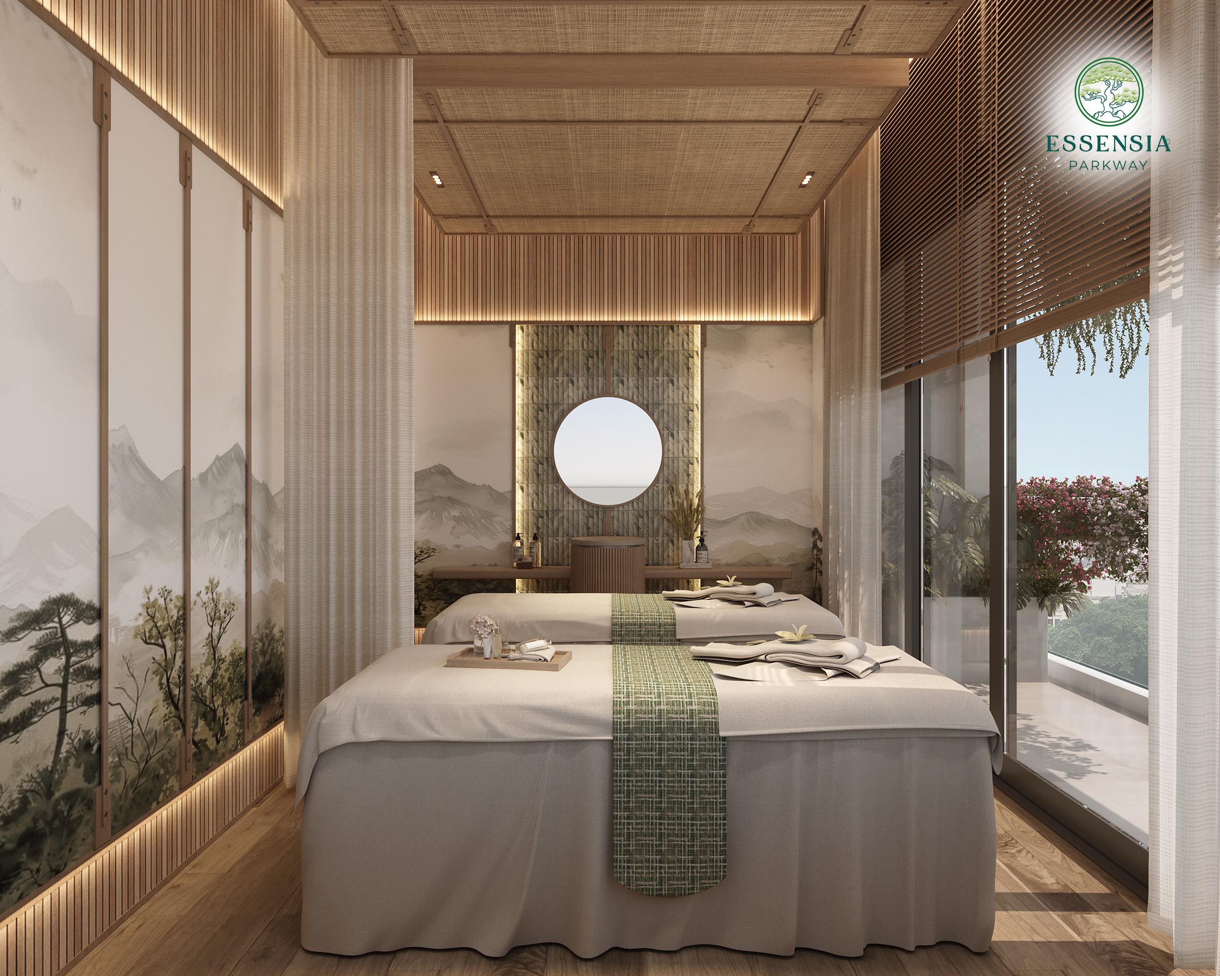 Khu Onsen tiêu chuẩn Nhật Bản tại Essensia Parkway