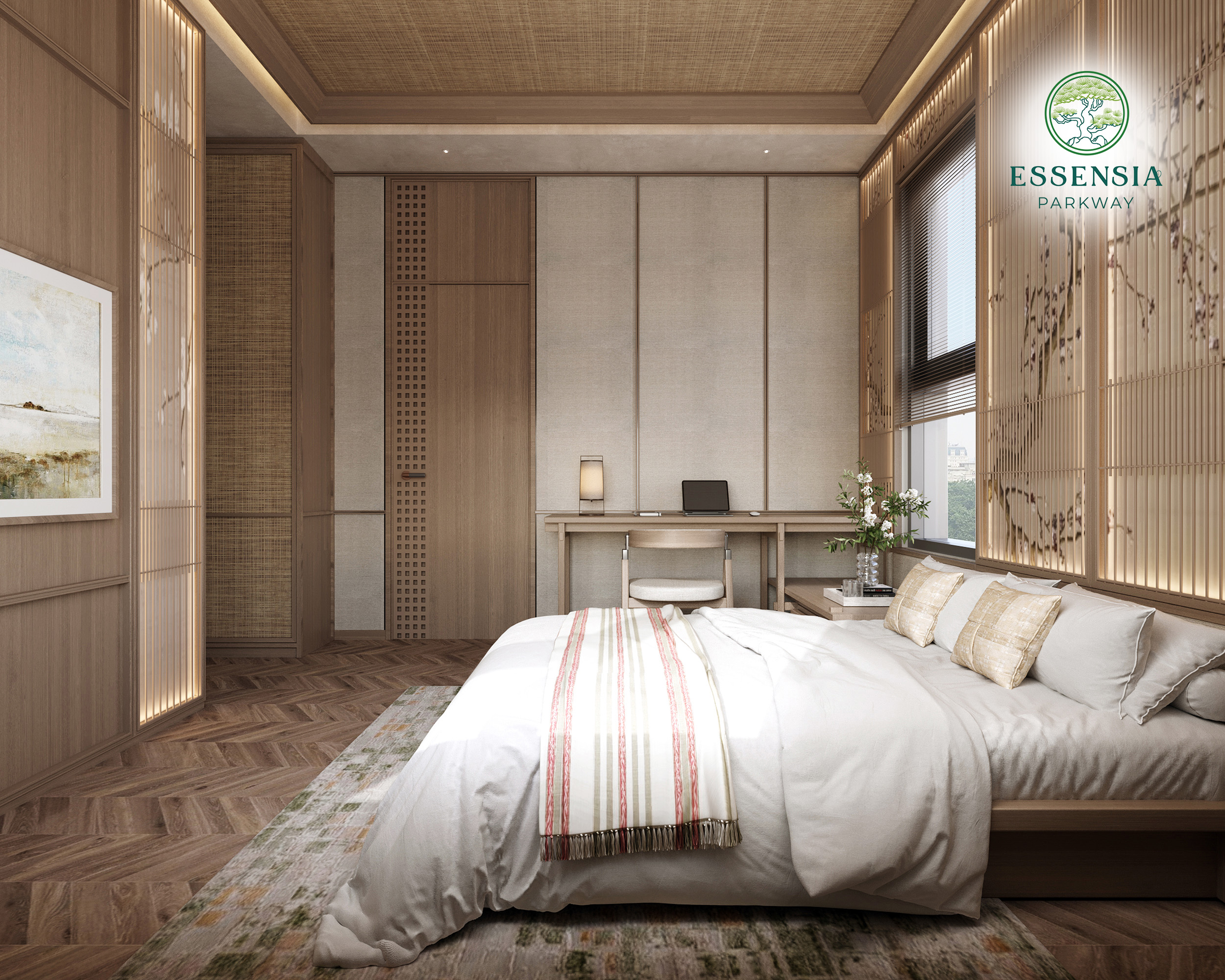 Thiết kế biệt thự Essensia Parkway lấy cảm hứng từ hạc Tsuru