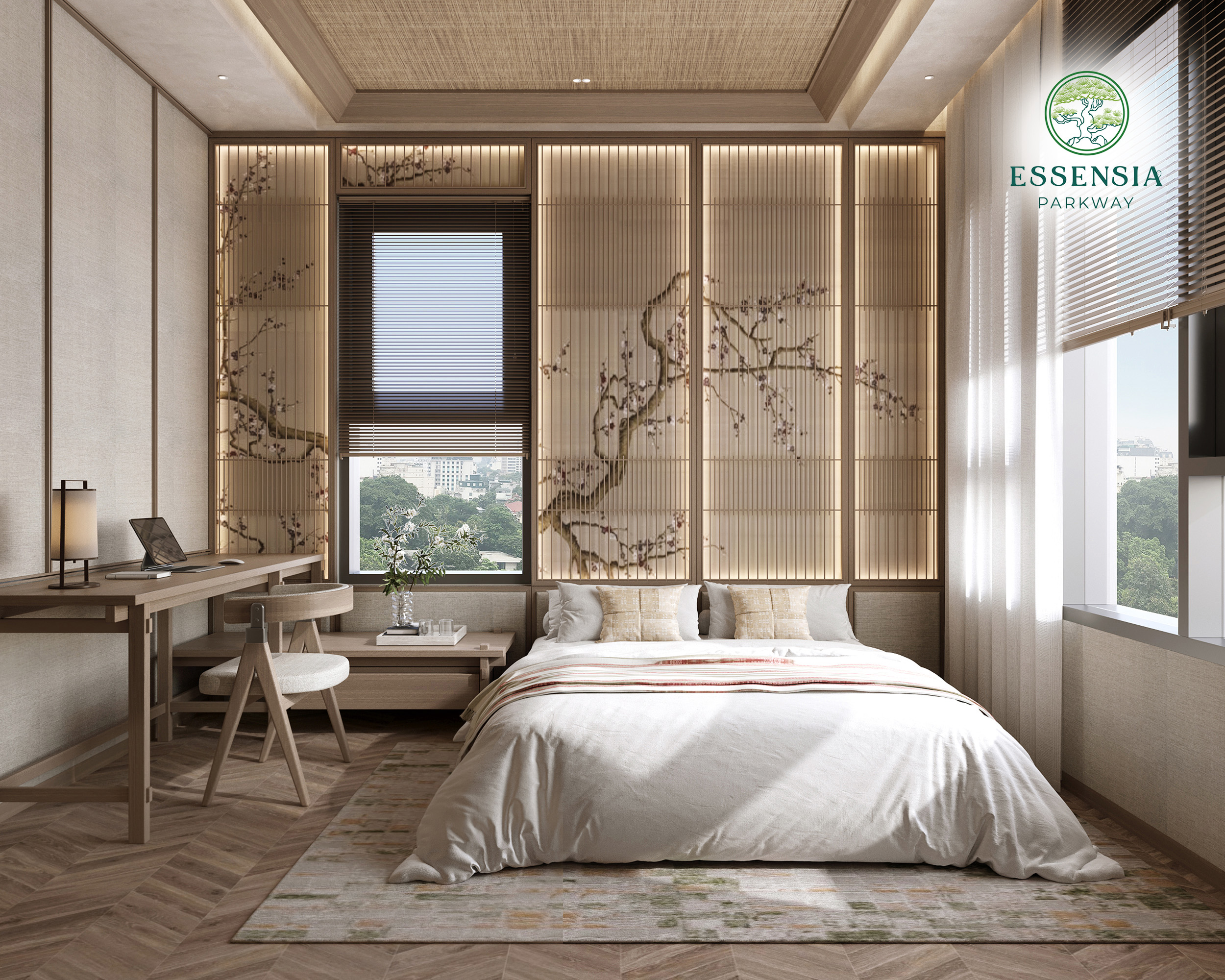 Thiết kế biệt thự Essensia Parkway lấy cảm hứng từ hạc Tsuru