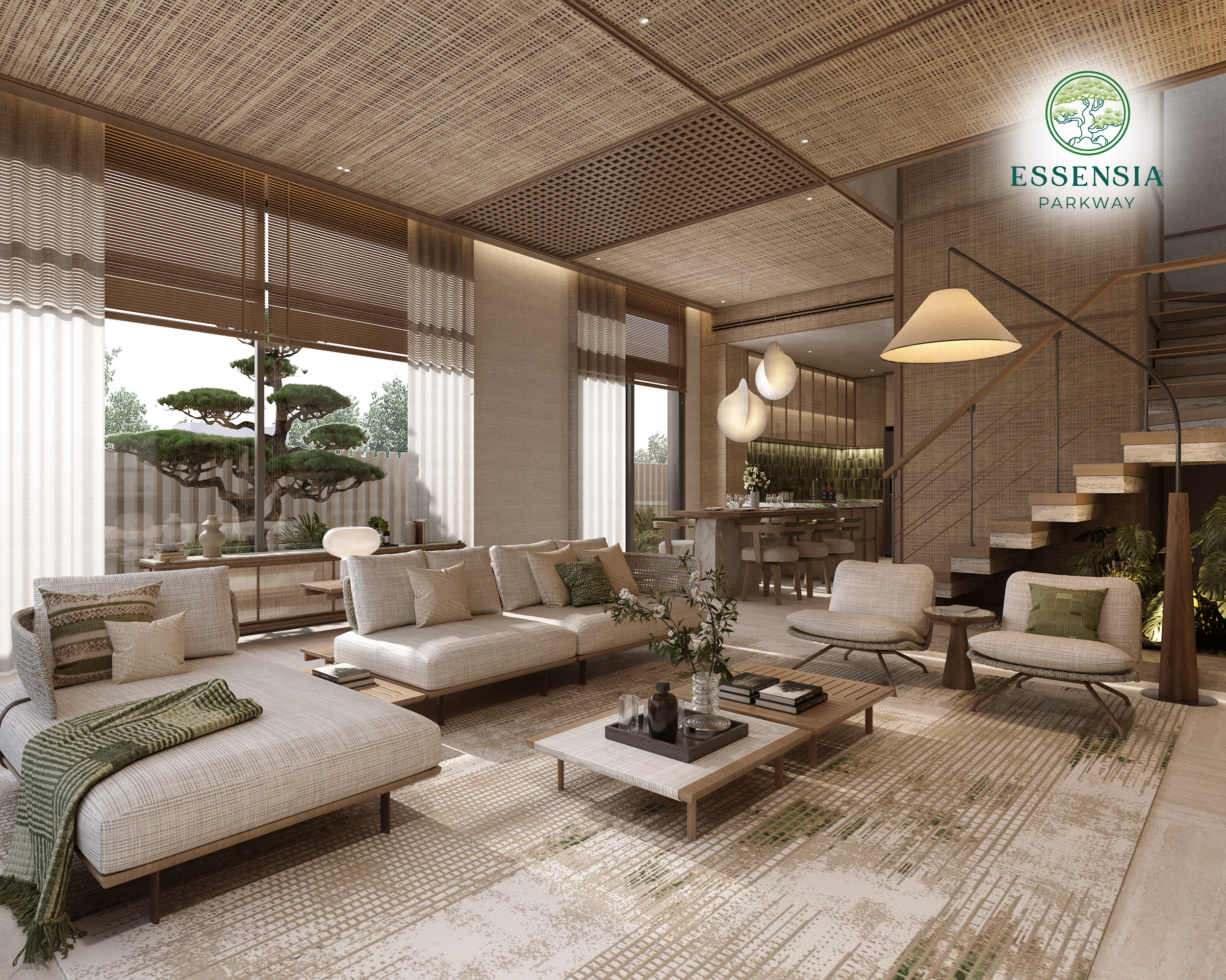 Thiết kế biệt thự Essensia Parkway lấy cảm hứng từ hạc Tsuru