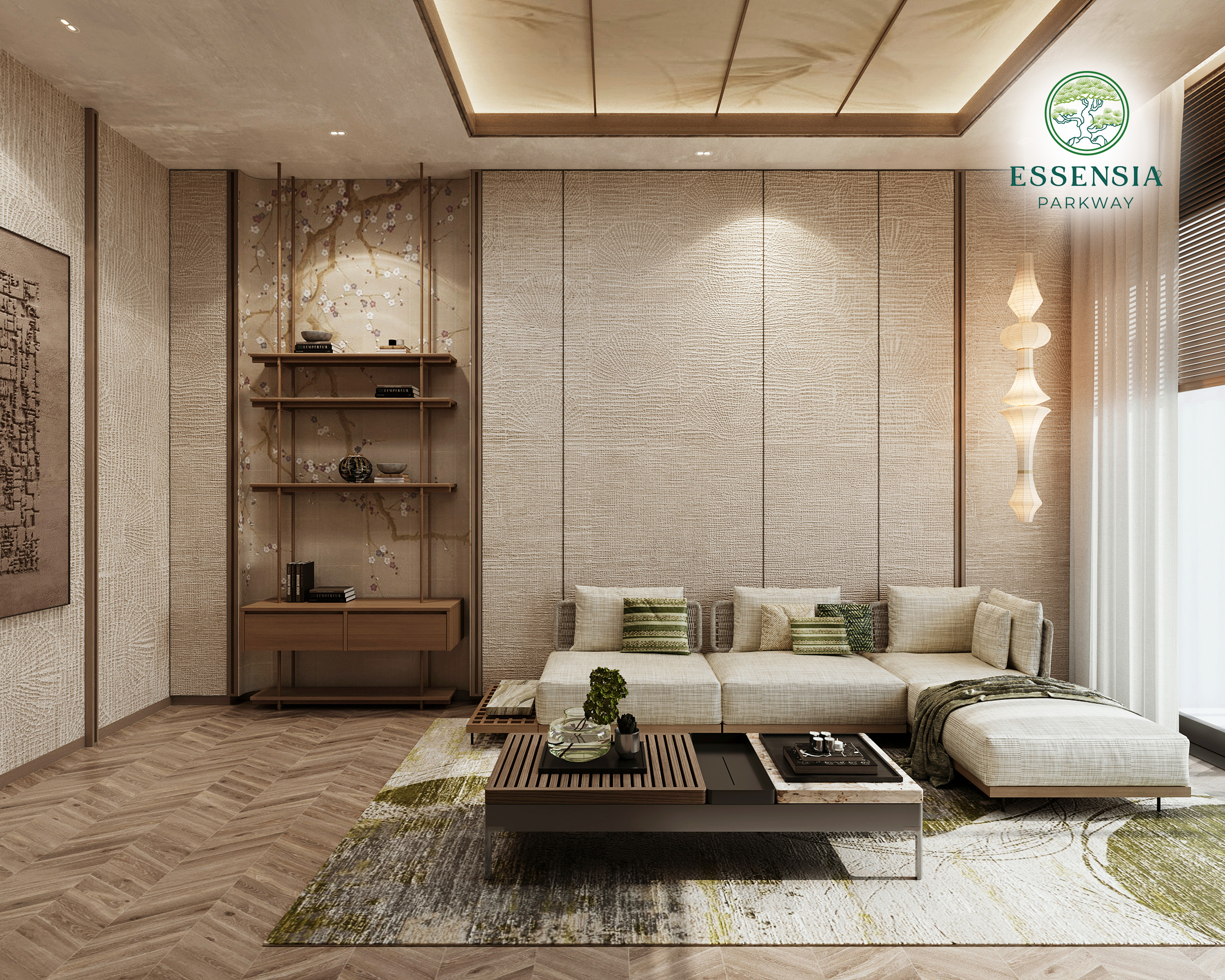 Thiết kế biệt thự Essensia Parkway lấy cảm hứng từ hạc Tsuru