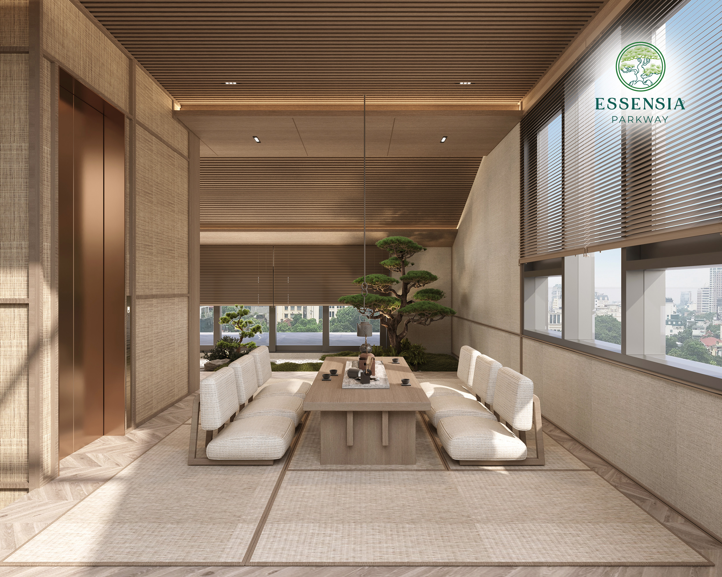 Thiết kế biệt thự Essensia Parkway lấy cảm hứng từ hạc Tsuru