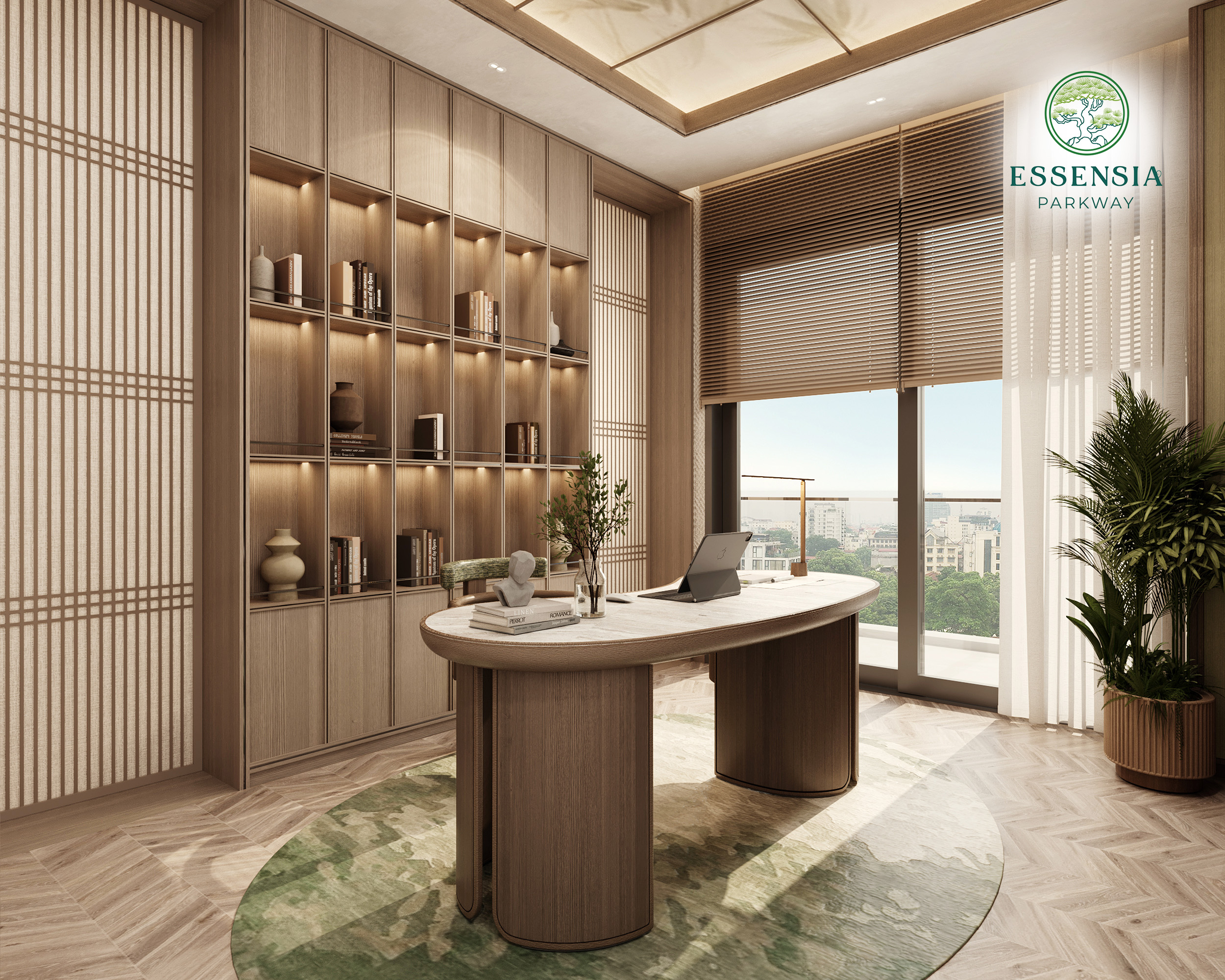 Thiết kế biệt thự Essensia Parkway lấy cảm hứng từ hạc Tsuru