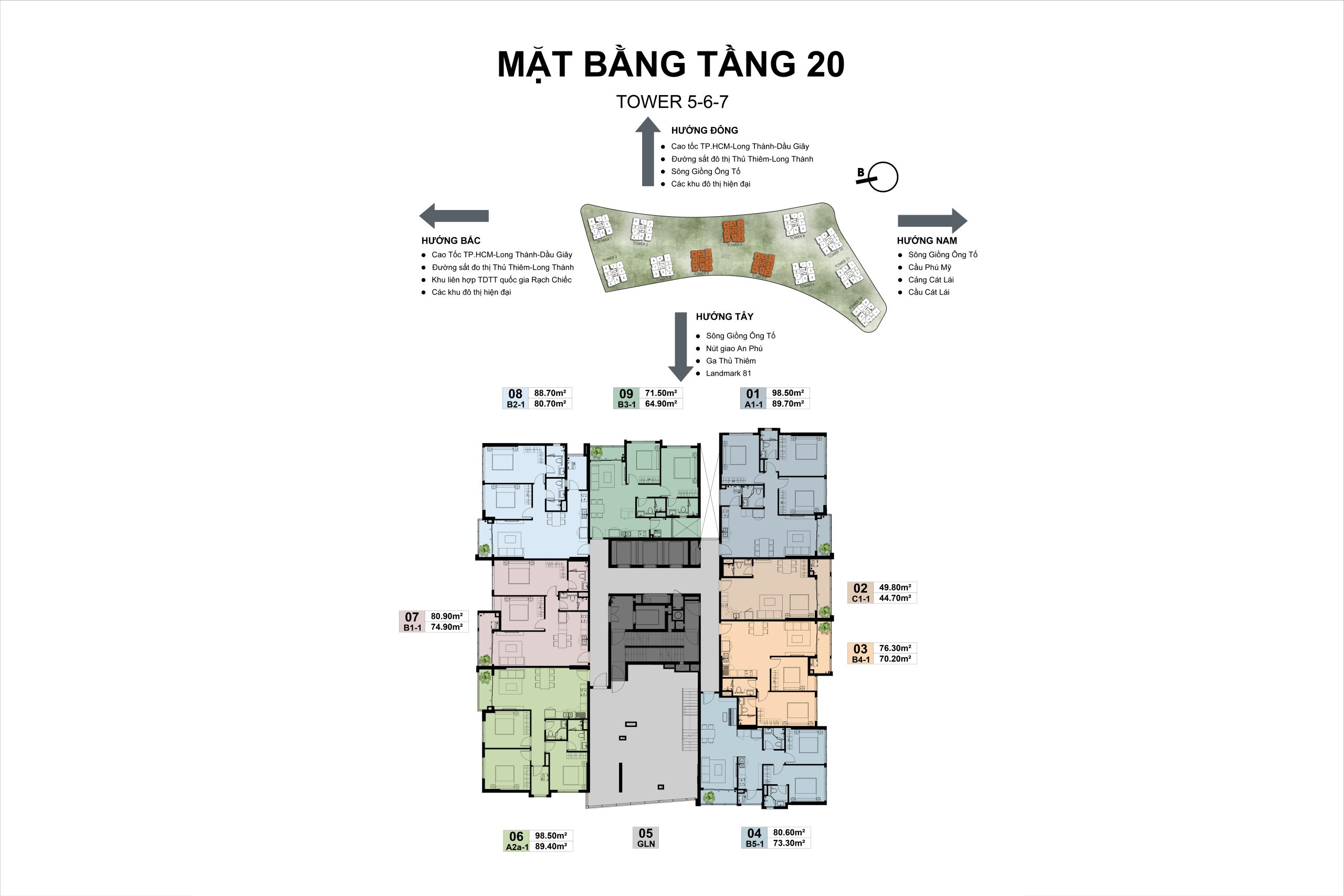 Mặt bằng tầng The Prive