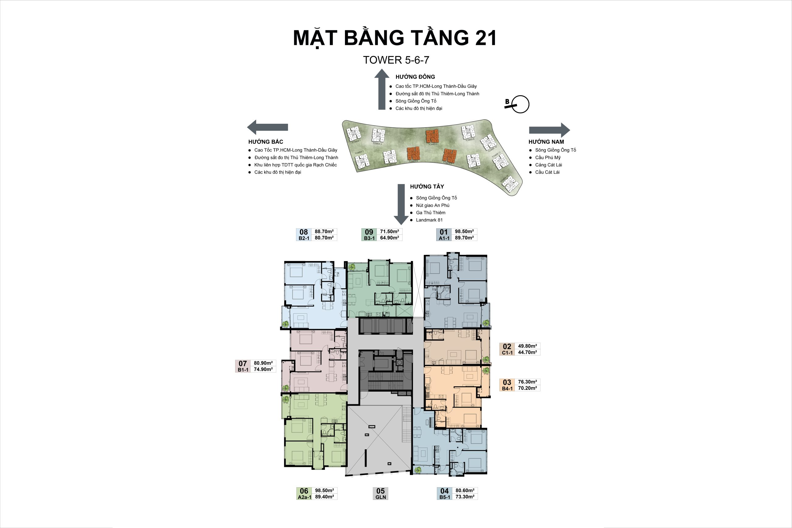 Mặt bằng tầng The Prive