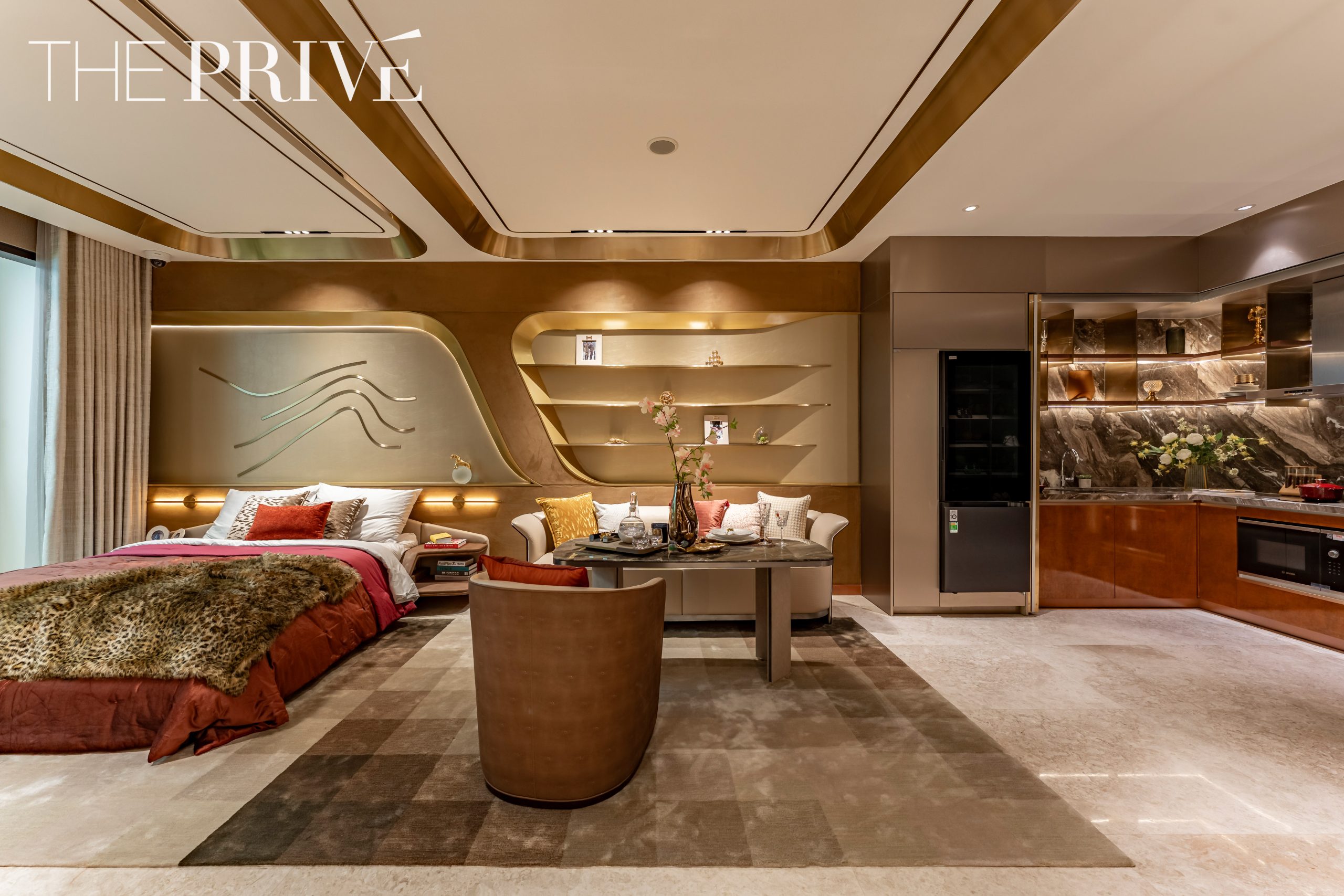 Căn hộ mẫu The Privé Đất Xanh thiết kế cao cấp