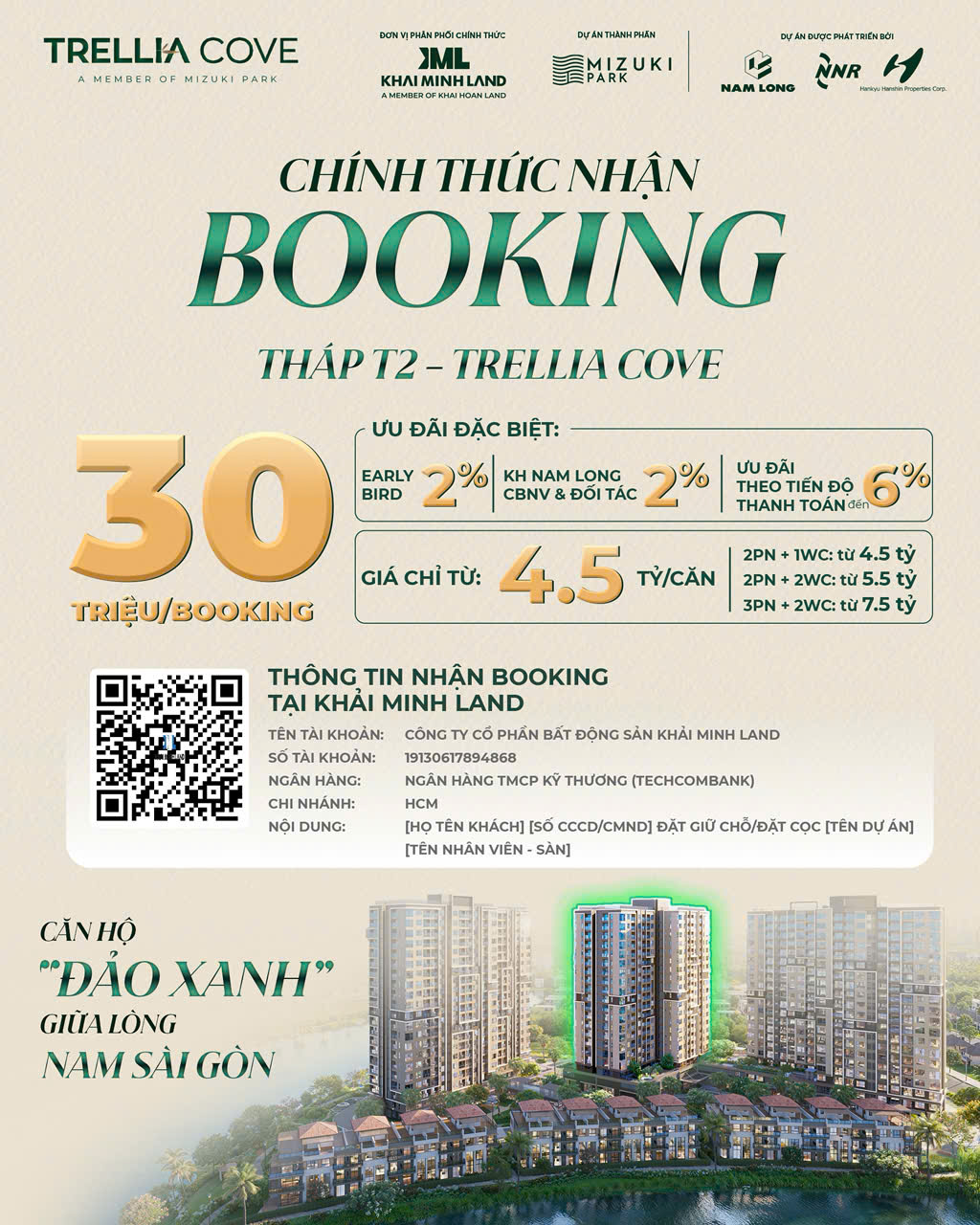 Chính sách ưu đãi đặc biệt Trellia Cove