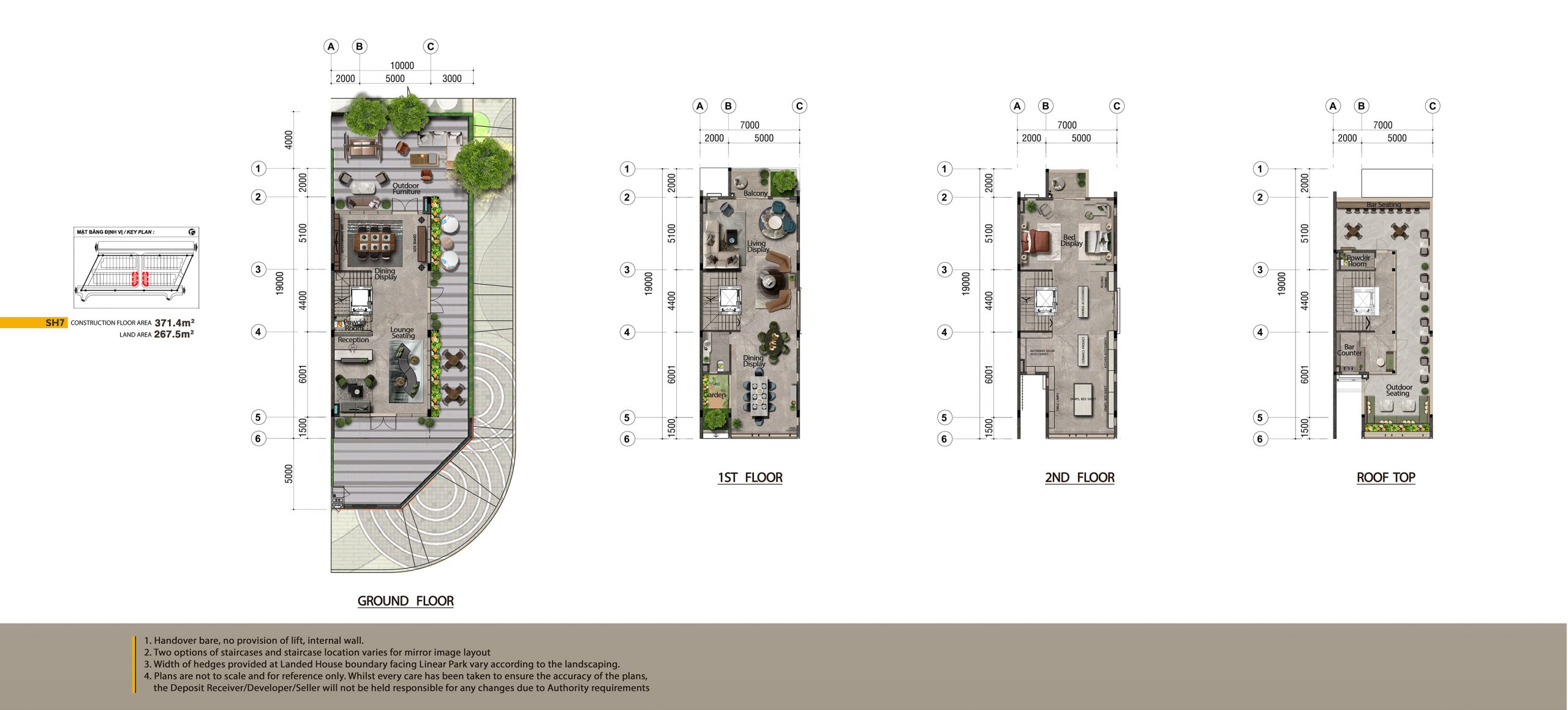 Mặt bằng tầng Celesta Avenue shophouse hiện đại