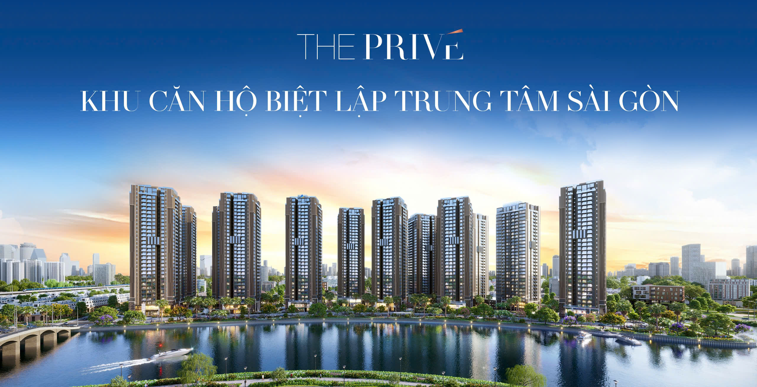 Phối cảnh tổng thể dự án The Privé Đất Xanh Quận 2