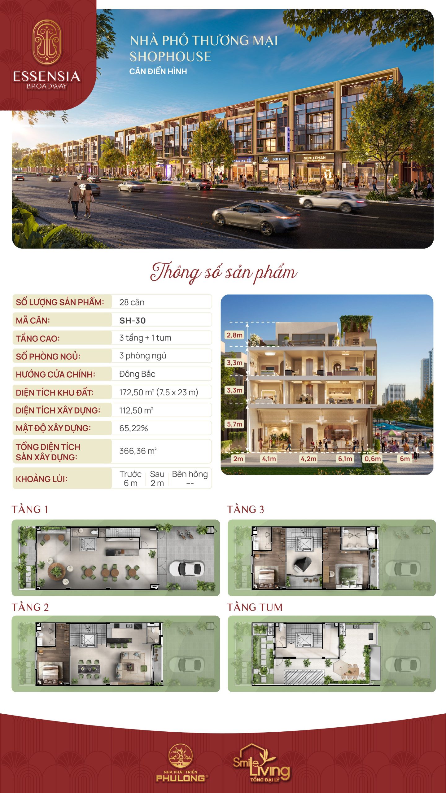 Nhà phố Essensia Broadway